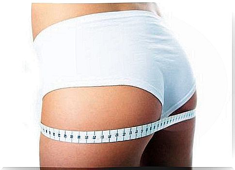 Buttocks being measured