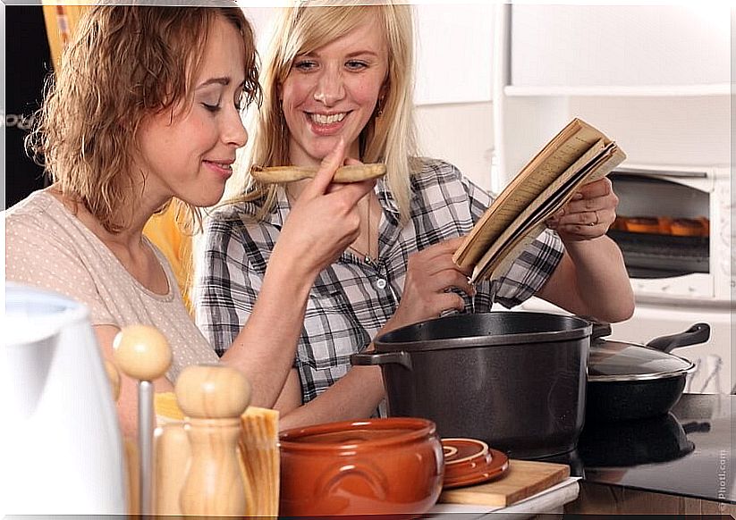 Women cooking