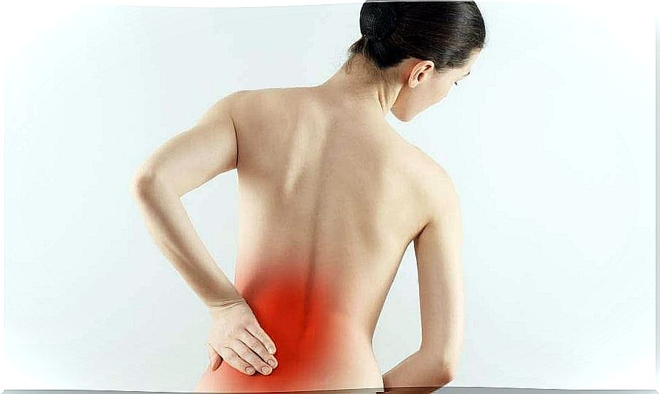 Woman with low back pain