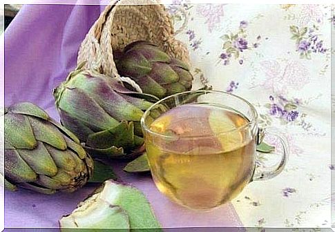 a drink with artichoke