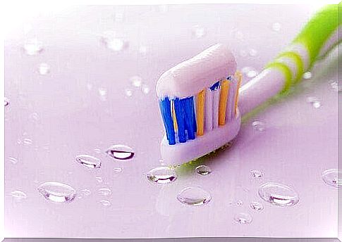 Toothbrush with toothpaste