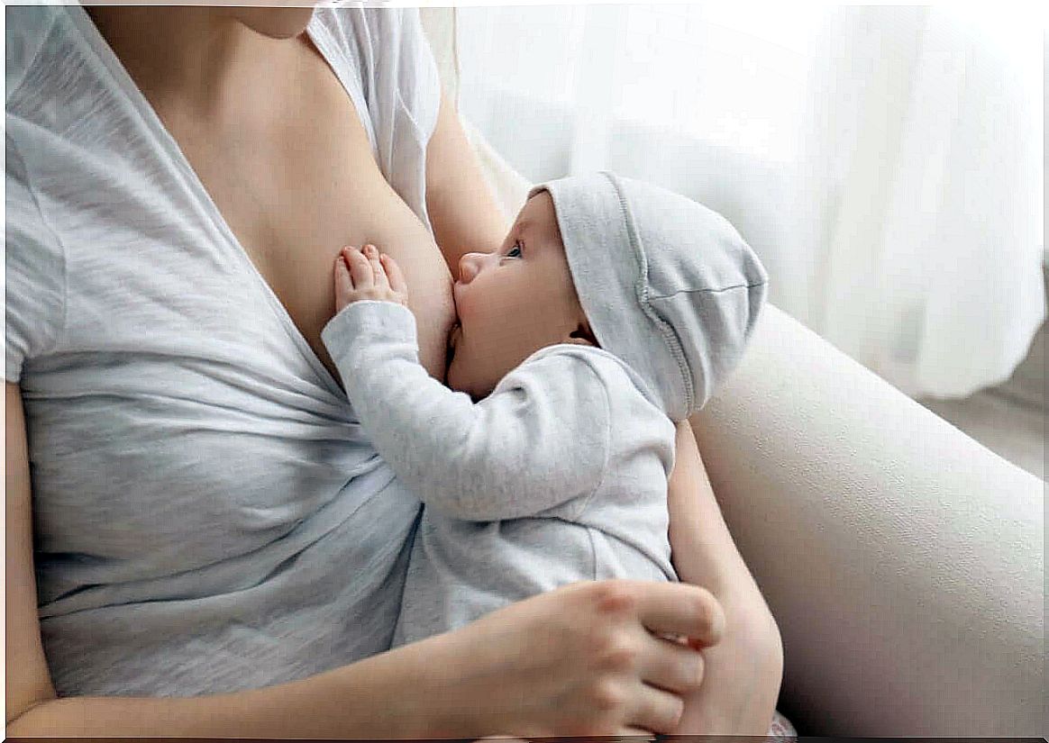 Baby breastfeeding